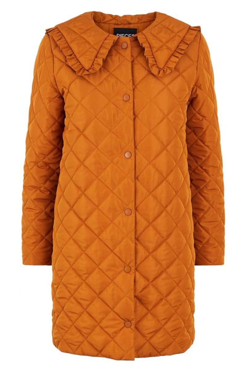 Pieces - Jakke - PC Lola LS Long Jacket - Sudan Brown