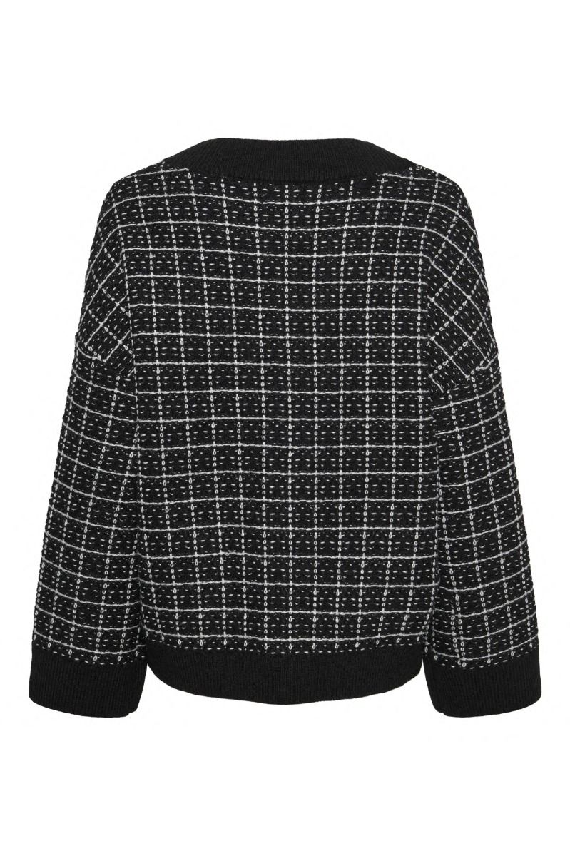 Pieces - Cardigan - Pcnilja Knit Shacket - Black