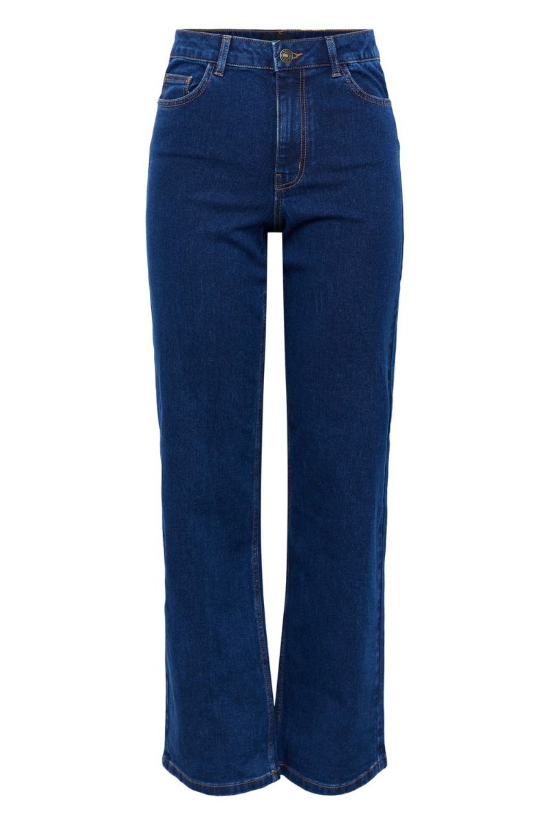 Pieces - Jeans - PC Peggy HW Wide Pant - Dark Blue Denim