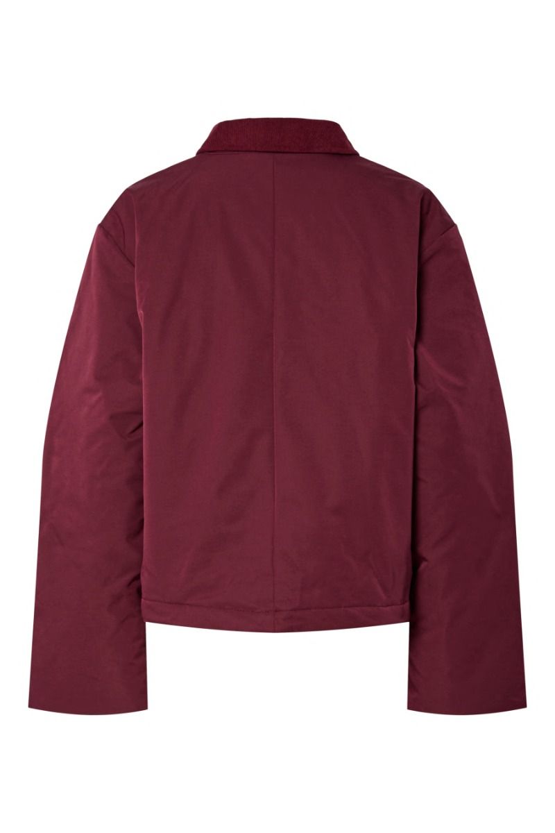 Pieces - Jakke - Jorma Short Corduroy Jacket - Tawny Port