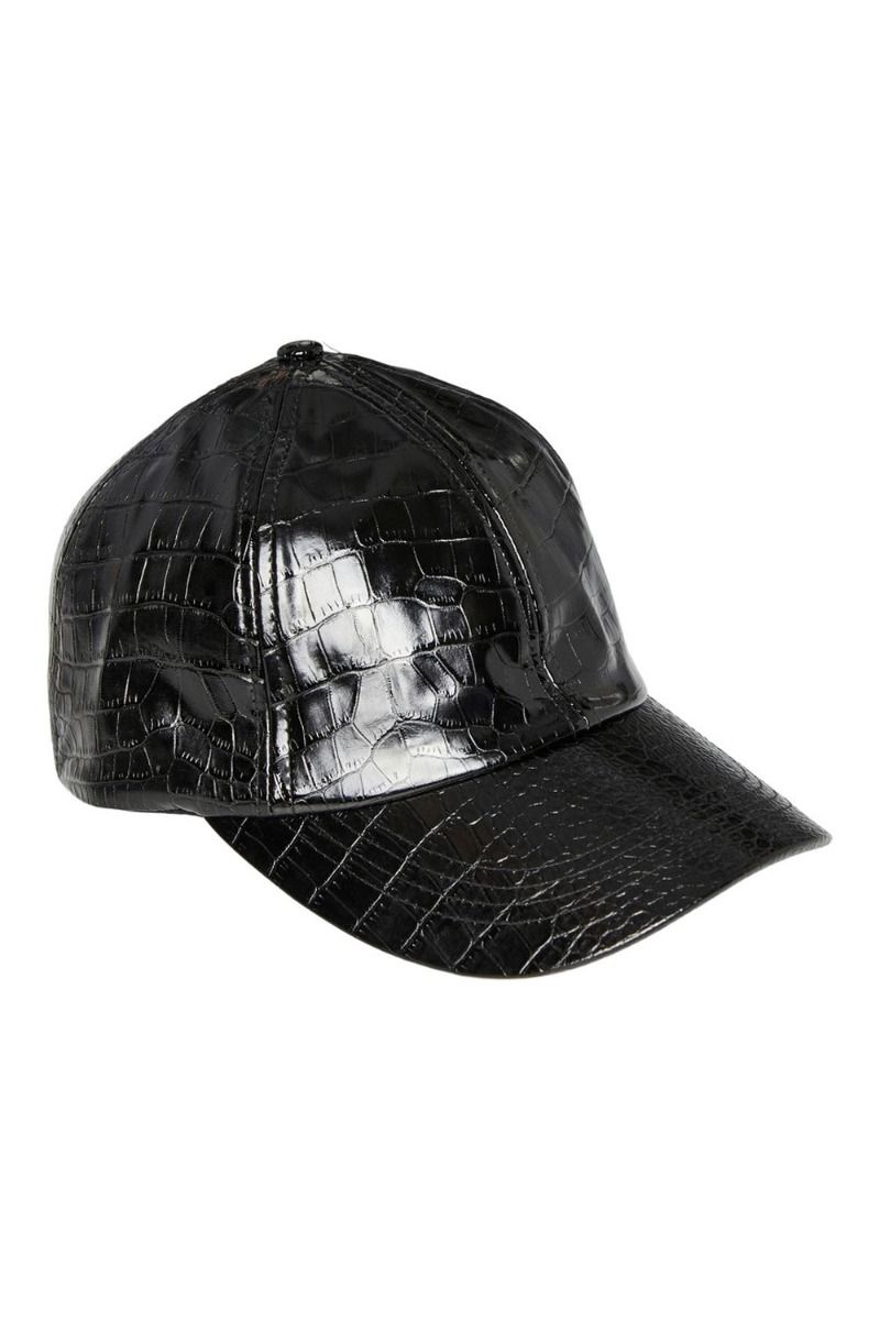 Pieces - Kasket - PC Bessi Pu Cap - Black