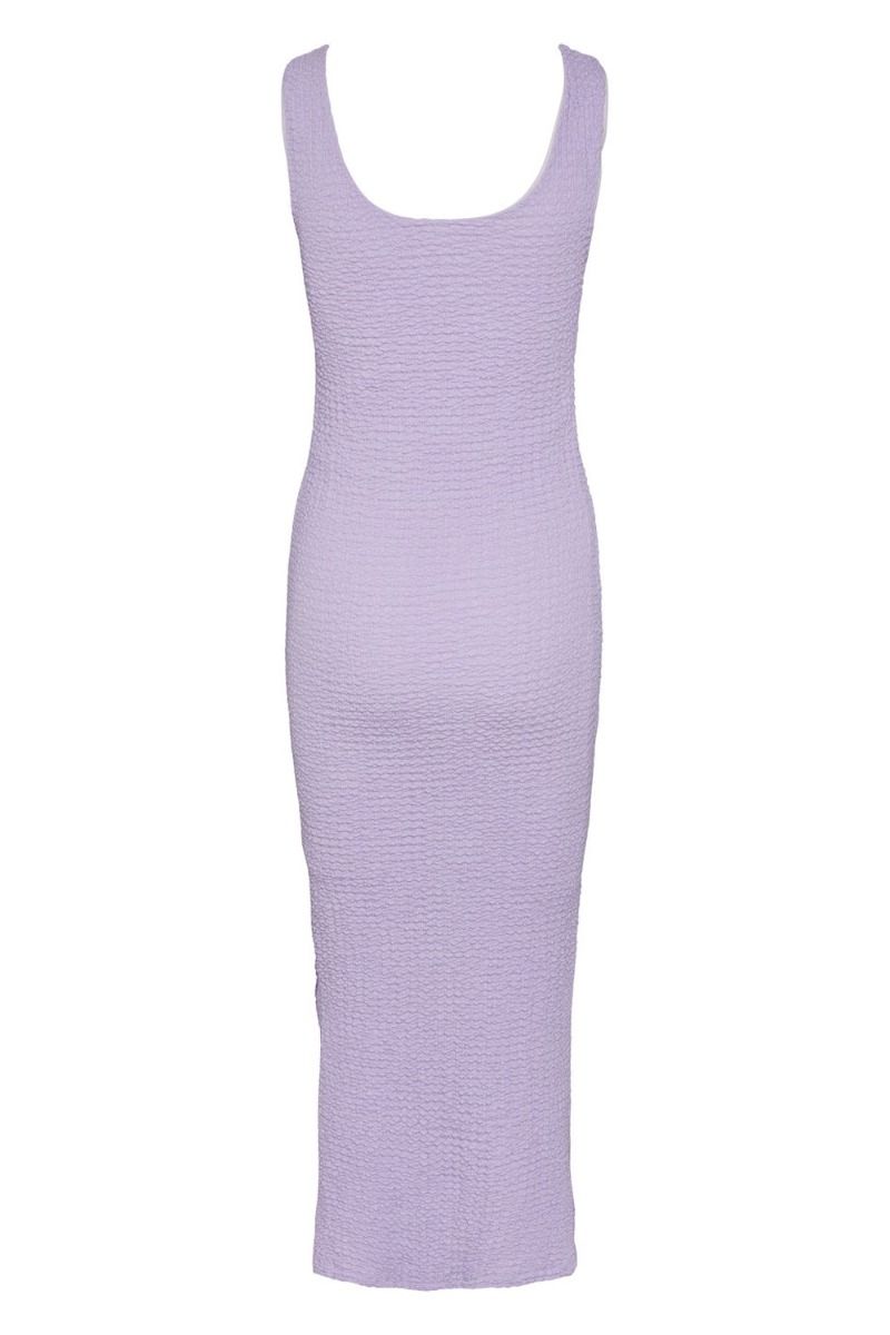 Pieces - Kjole - PC Amy SL Ankle Dress - Lavender