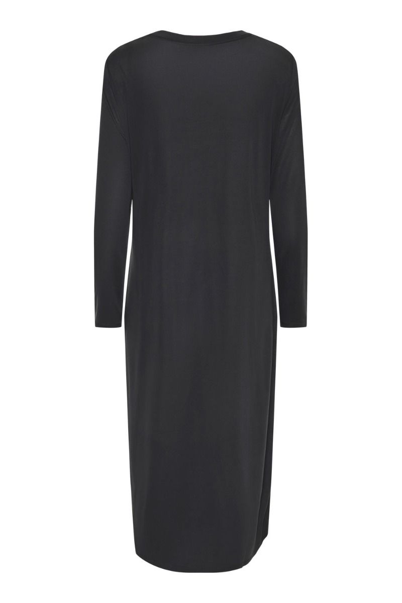 Pieces - Kjole - PC Anora LS Midi Knot Dress - Black