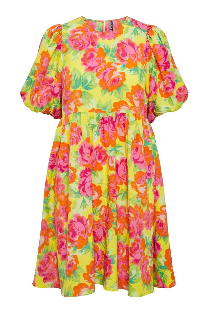 Pieces - Kjolen - Asta Dress - Golden Kiwi - Ditte Estrup