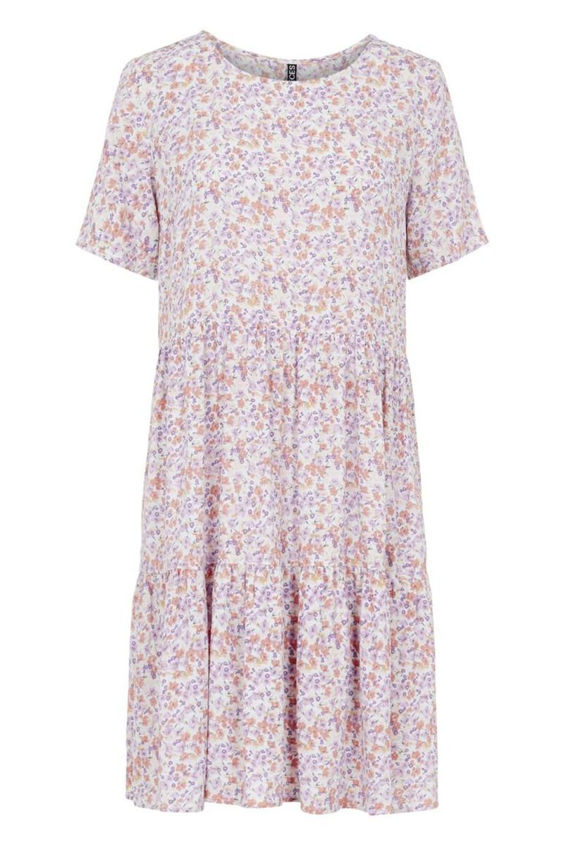 Pieces - Kjole - PC Bali SS Dress - Bright White