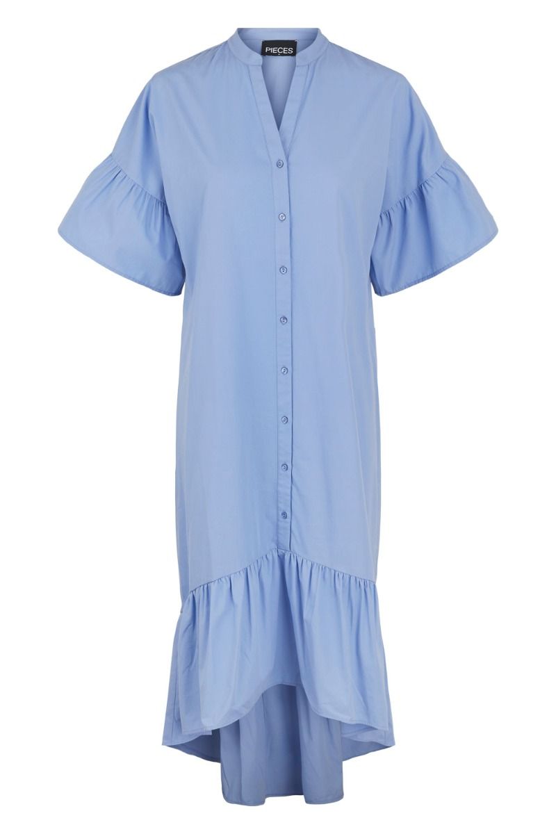 Pieces - Kjole - PC Becca SS Midi Dress - Kentucky Blue