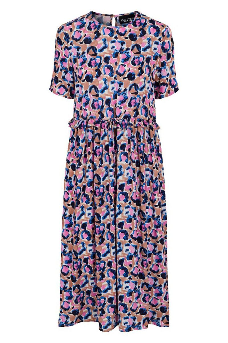 Pieces - Kjole - PC Cami SS Midi Dress - Misty Rose