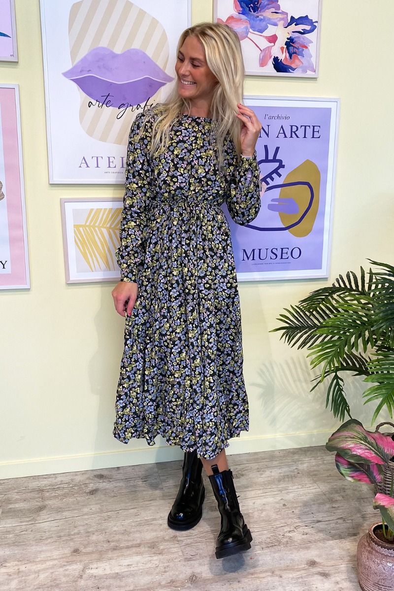 Pieces - Kjole - Ellia LS Midi Dress - Rosin