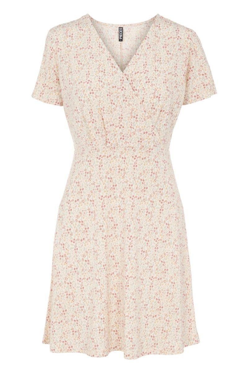 Pieces - Kjole - PC Emanuelle SS Dress - Buttercream