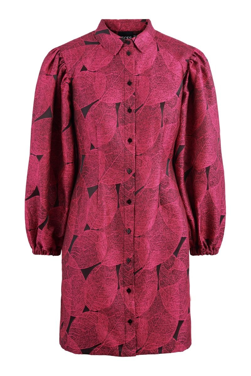 Pieces - Kjole - Fropa LS Dress - Azalea Pink