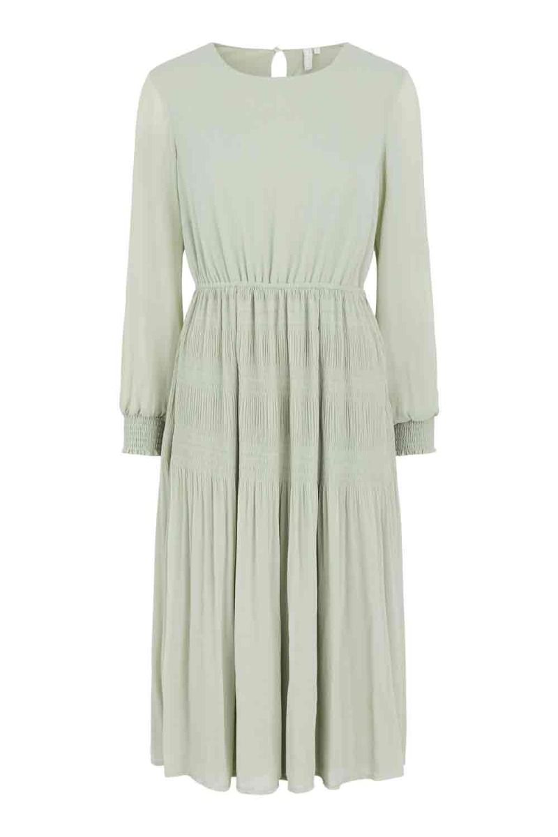 Pieces - Kjole - PC Gahlia LS Midi Dress - Desert Sage
