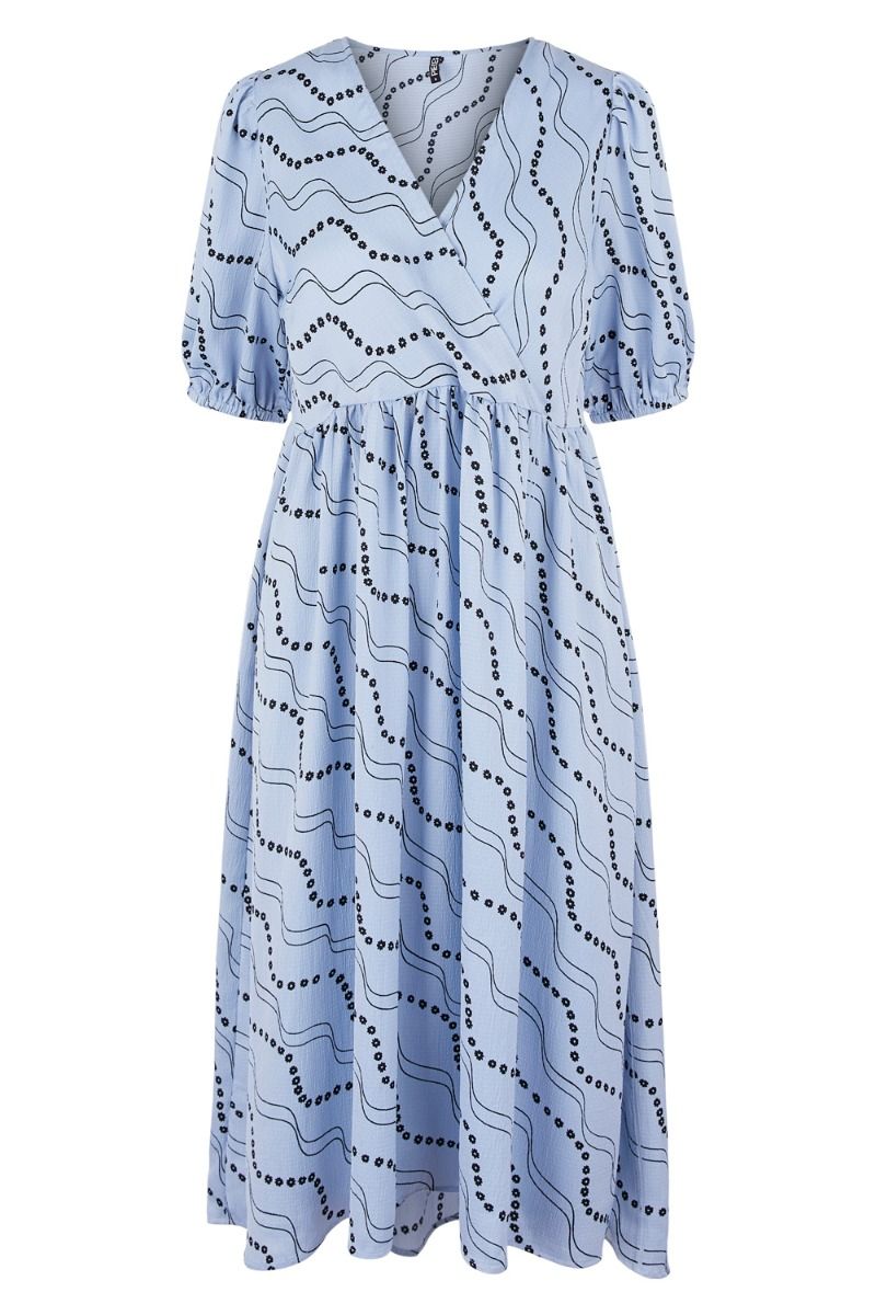 Pieces - Kjole - PC Haisley 2/4 Midi Dress - Kentucky Blue