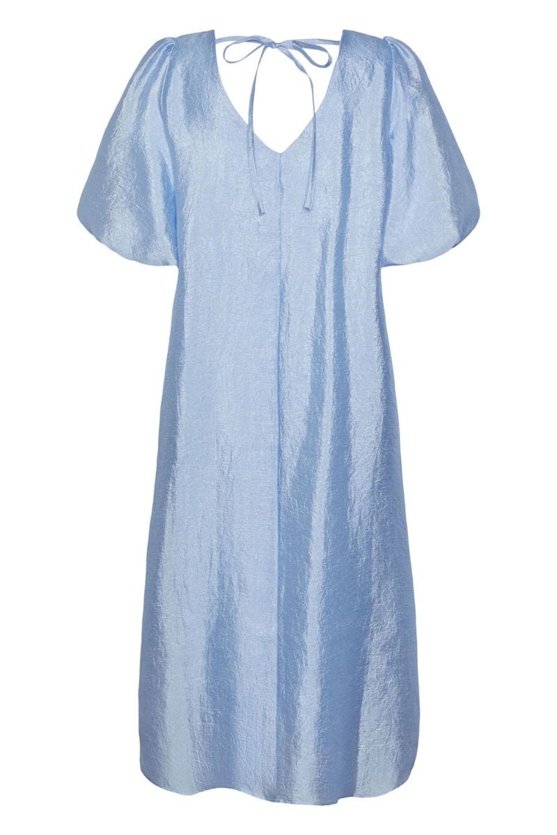Pieces - Kjole - PC Joy 2/4 Midi Dress - Airy Blue
