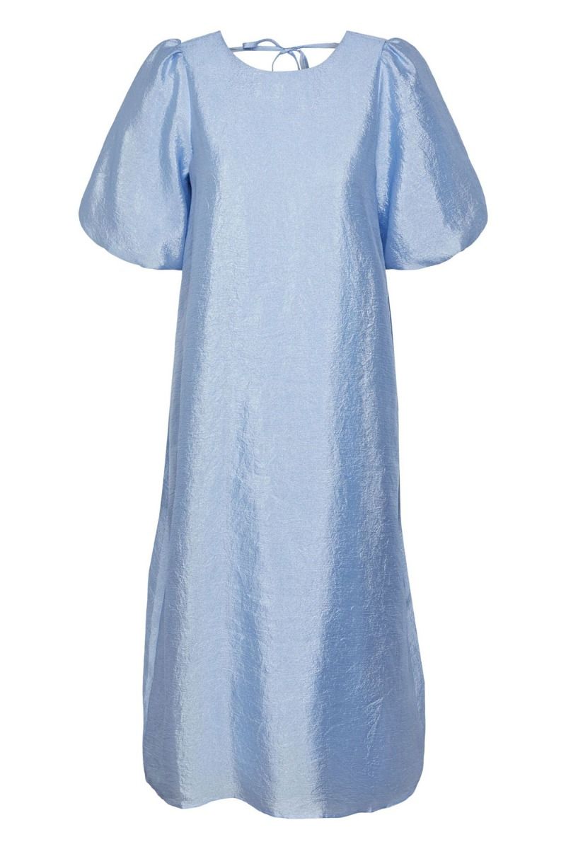 Pieces - Kjole - PC Joy 2/4 Midi Dress - Airy Blue