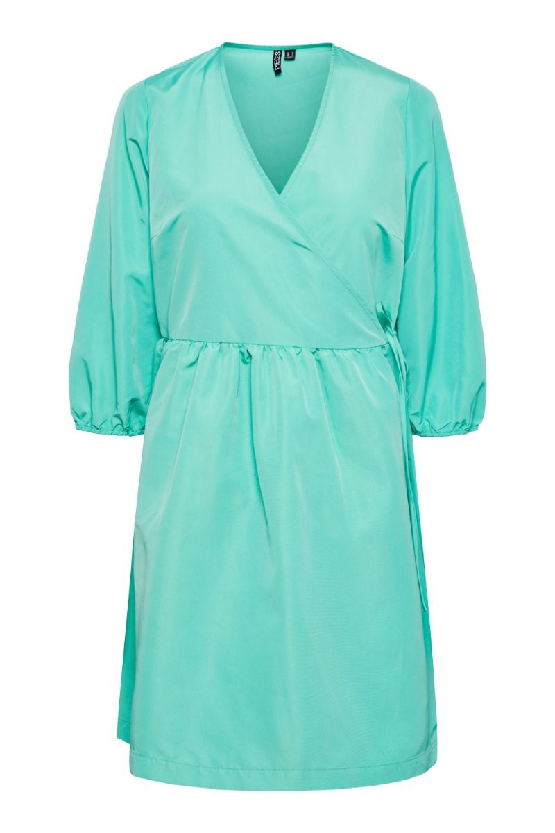 Pieces - Kjole - PC Jylla 3/4 Wrap Dress - Cockatoo