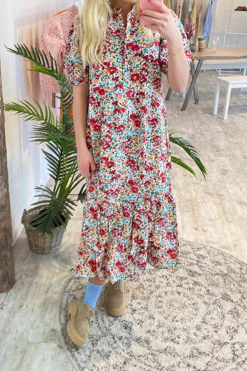 Pieces - Kjole - PC Katarina Midi Dress - Cloud Dancer