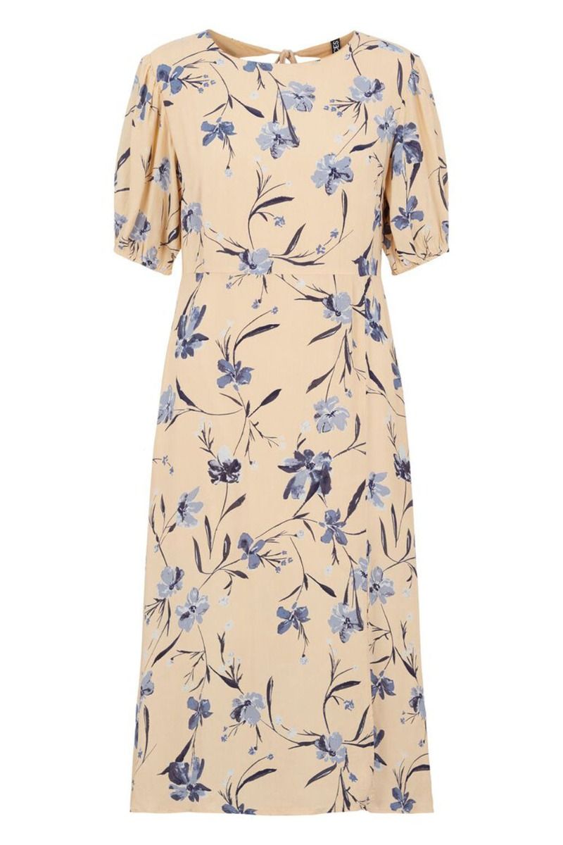 Pieces - Kjole - Lillian 2/4 Midi Dress - Apricot Cream