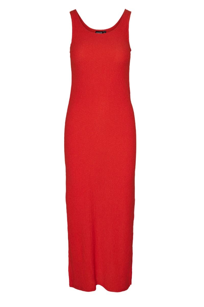 Pieces - Kjole - PC Luna Sl Maxi Dress Sa - Poinciana