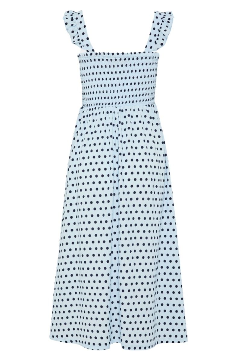 Pieces - Kjole - PC Luna Smock Strap Dress - Nantucket Breeze