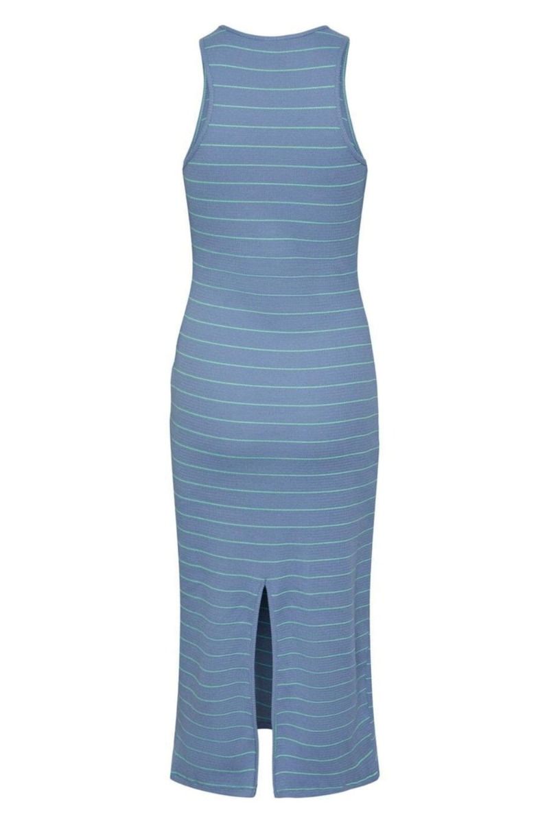 Pieces - Kjole - PC Melanie SL Long Dress - Cornflower Blue