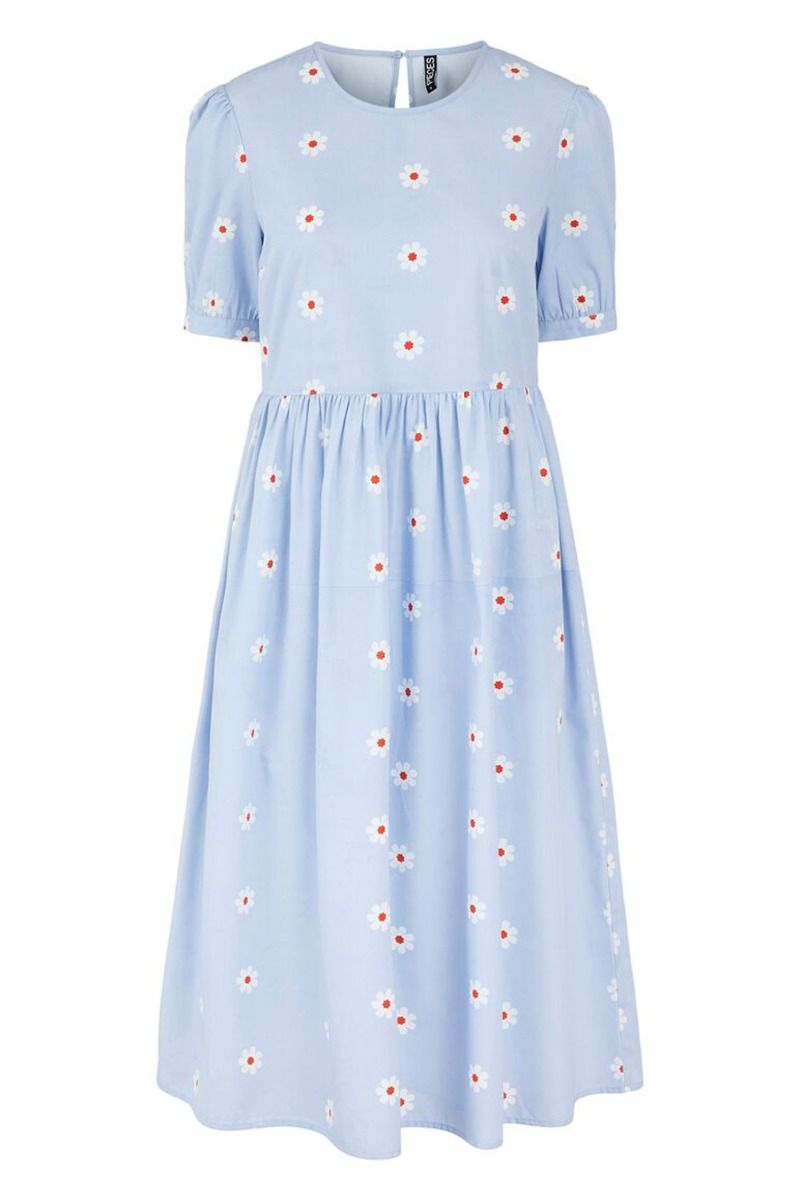Pieces - Kjole - PC Nikki SS Midi Dress - Kentucky Blue