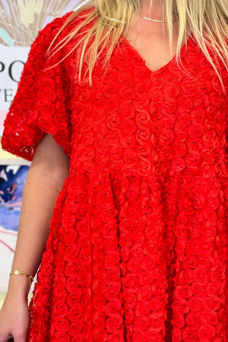 Pieces - Kjole - PC Nolia SS Dress - Bittersweet