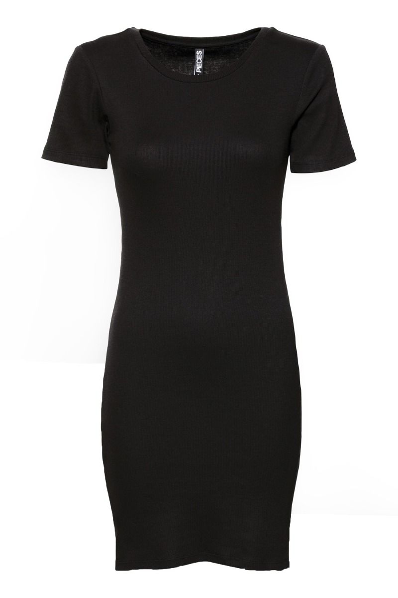 Pieces - Kjole - PC Ovena Tee Dress - Black