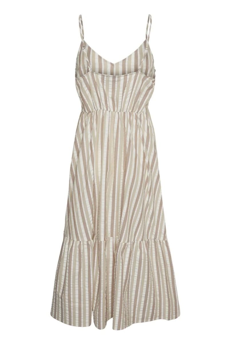 Pieces - Kjole - PC Aitlyn SL Dress - Nomad Multi