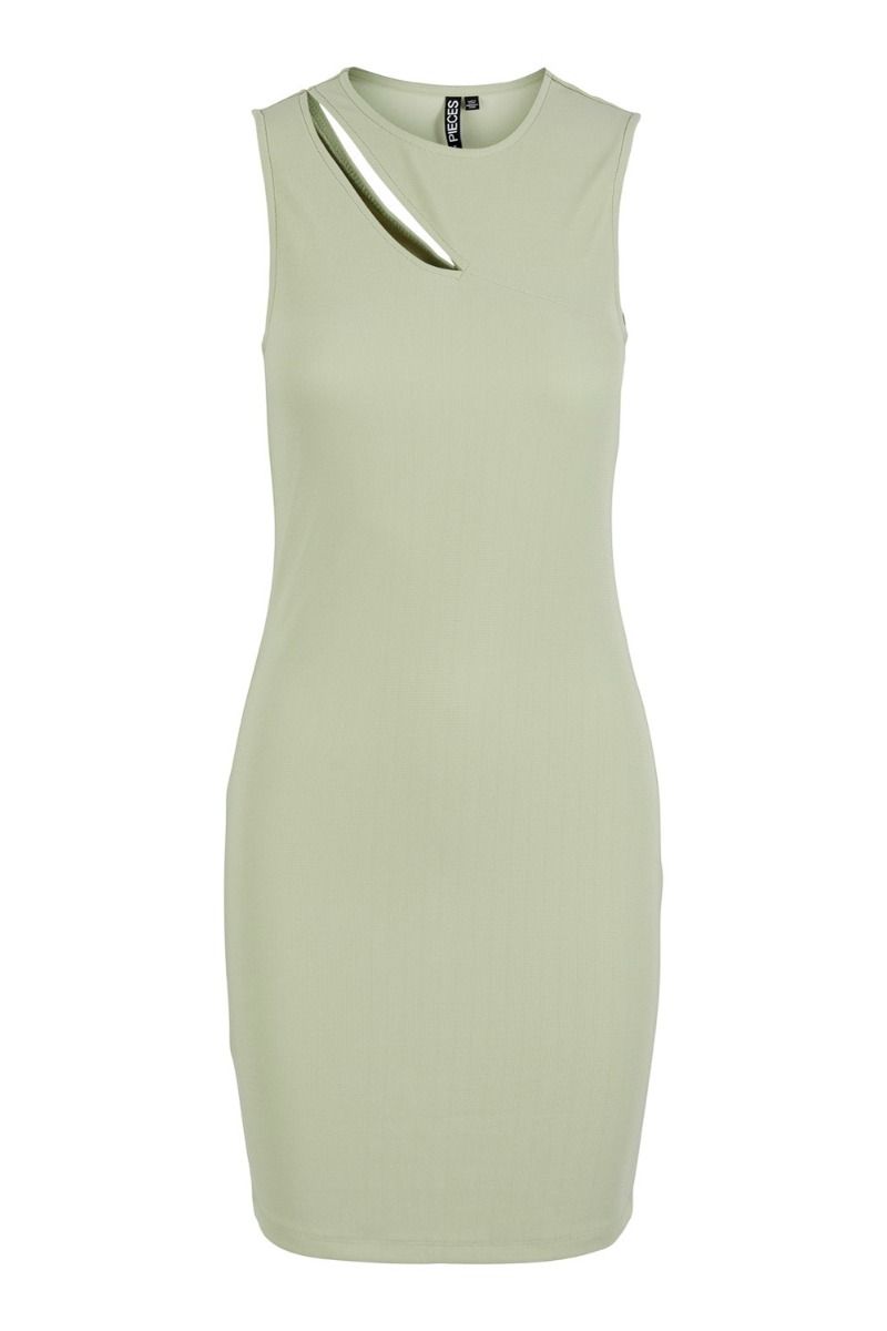 Pieces - Kjole - PC Sara SL Cutout Dress - Swamp