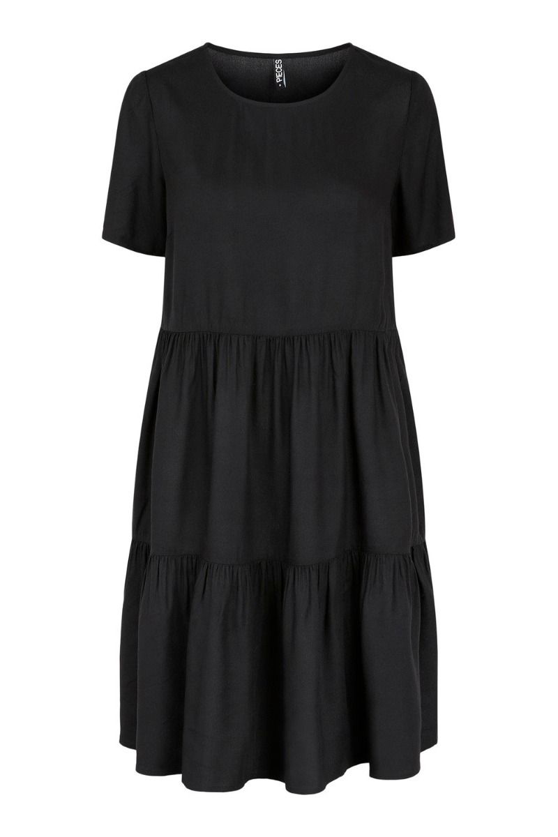 Pieces - Kjole - PC Voluma SS Dress - Black