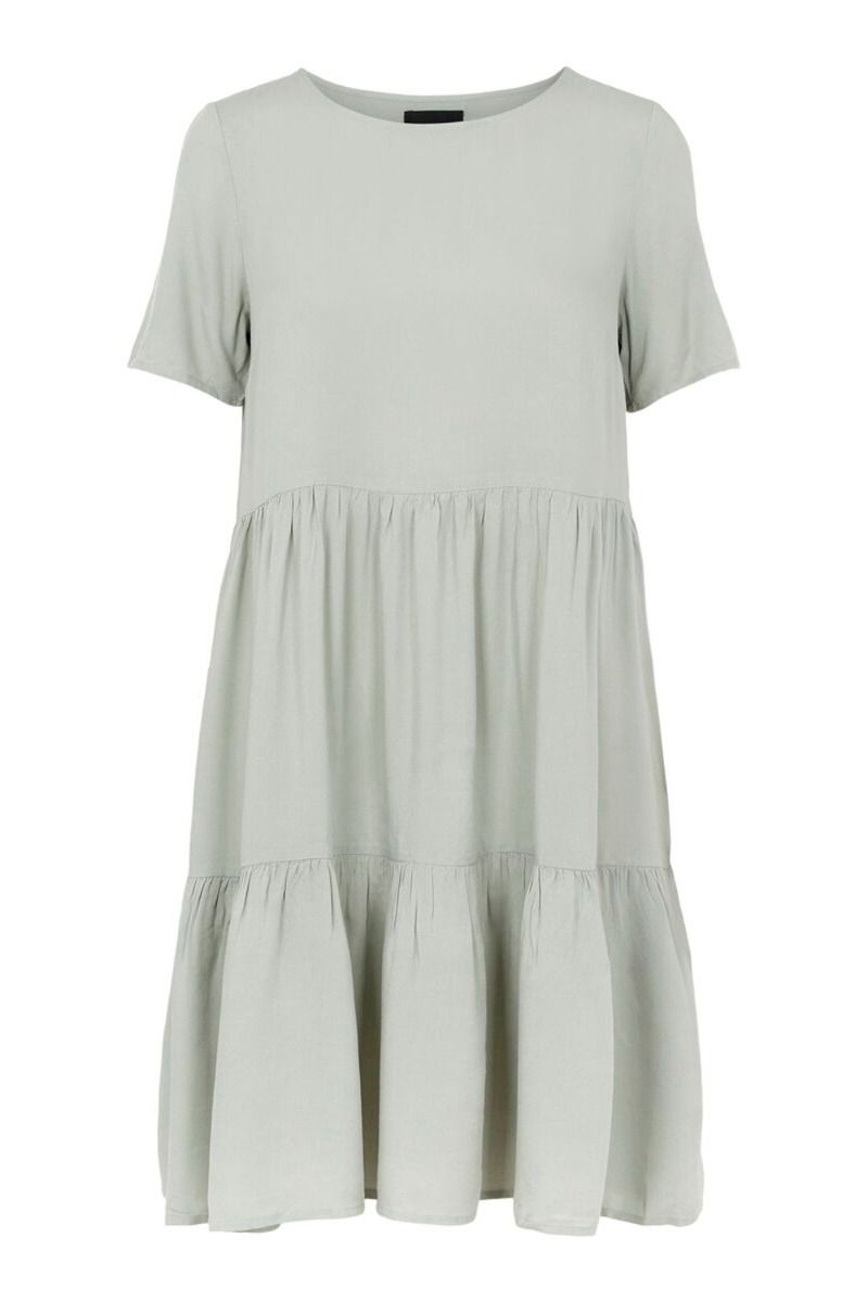 Pieces - Kjole - PC Voluma SS Dress - Desert Sage