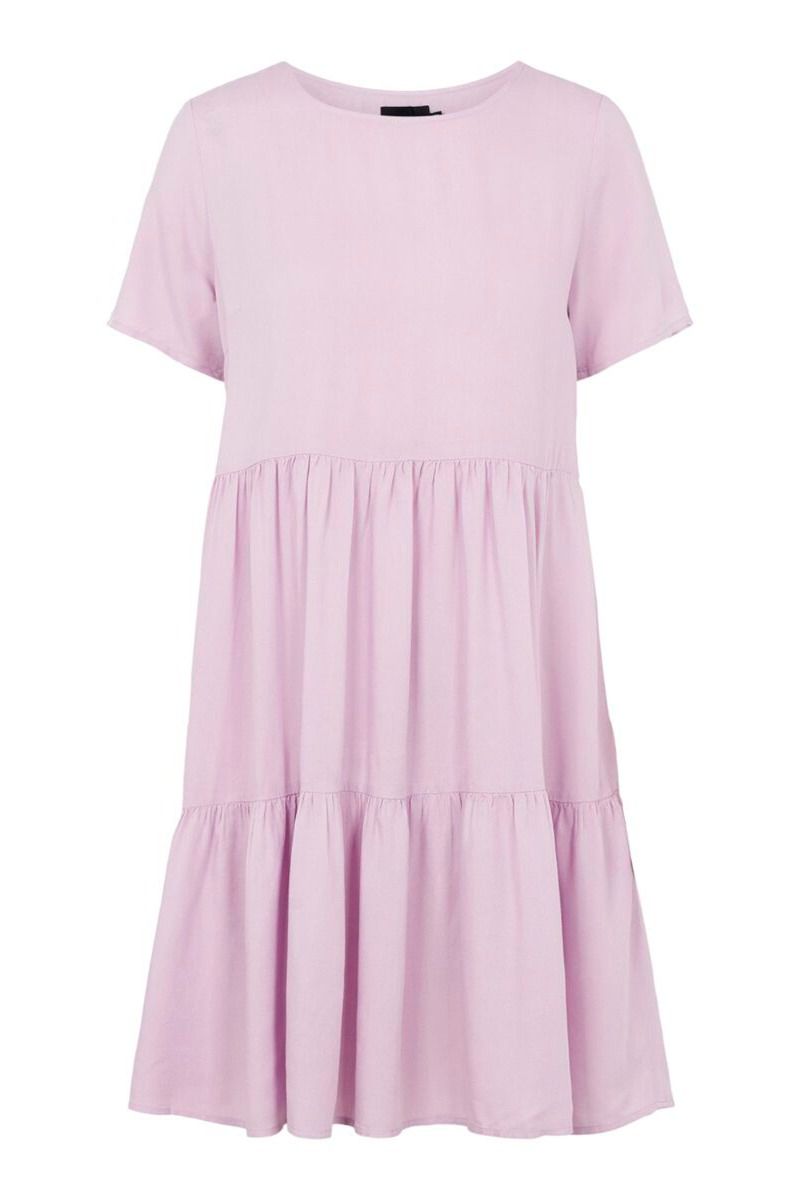 Pieces - Kjole - PC Voluma SS Dress - Orchid Bloom