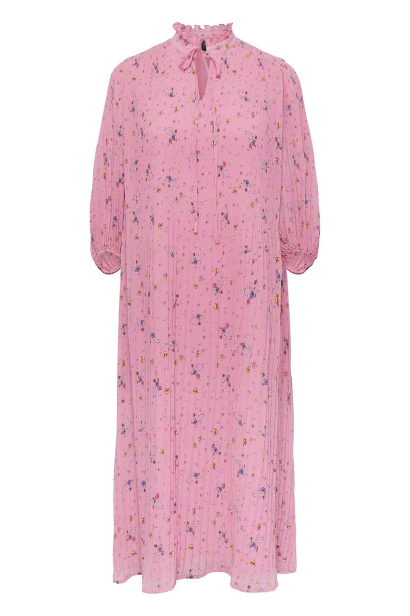 Y.A.S - Kjole - Posey Midi Dress - Shocking Pink