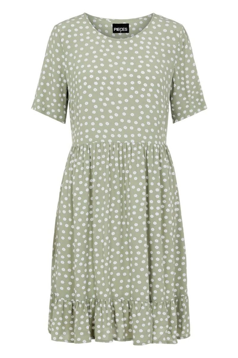Pieces - Kjole - Selma SS Dress - Desert Sage
