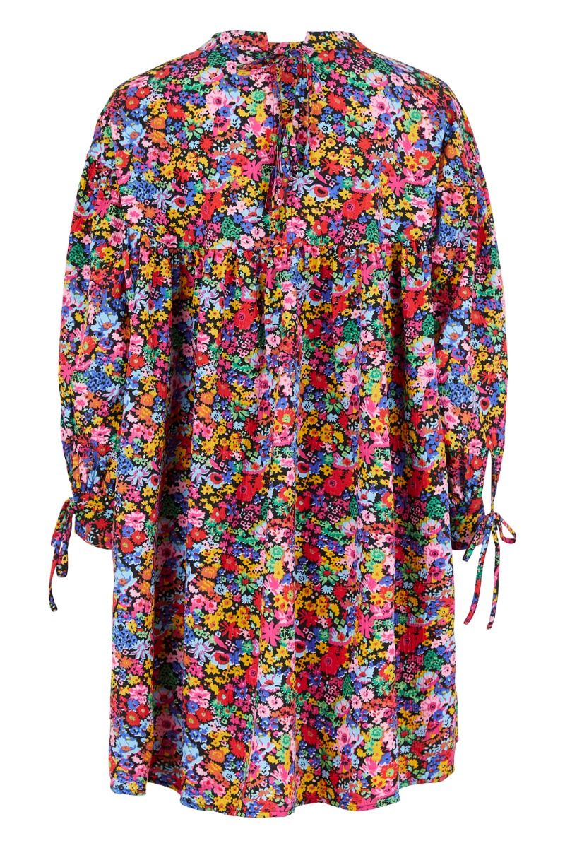 Pieces - Kjole - PC Sille Dress - Black Flower