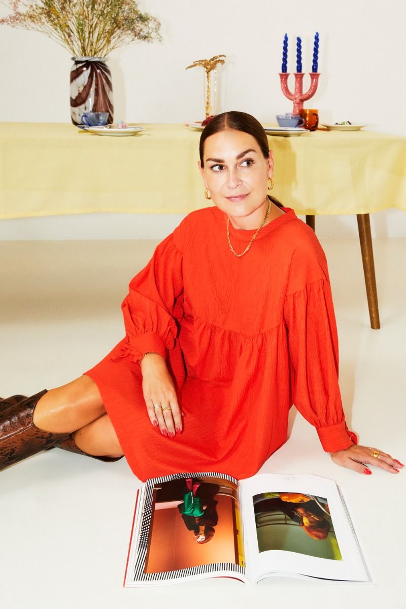 Pieces - Kjoler - PC Sille Dress - Cherry Tomato