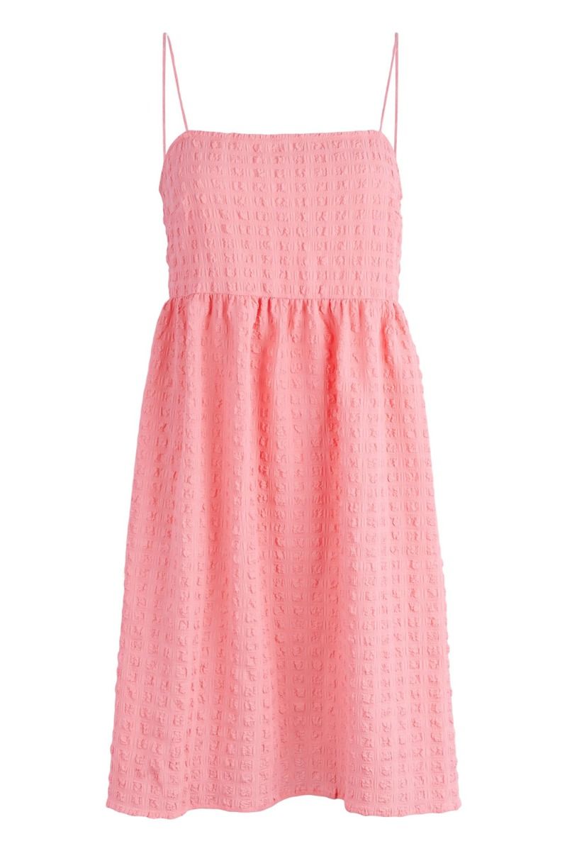 Pieces - Kjole - PC Solo Strap Dress - Strawberry Pink