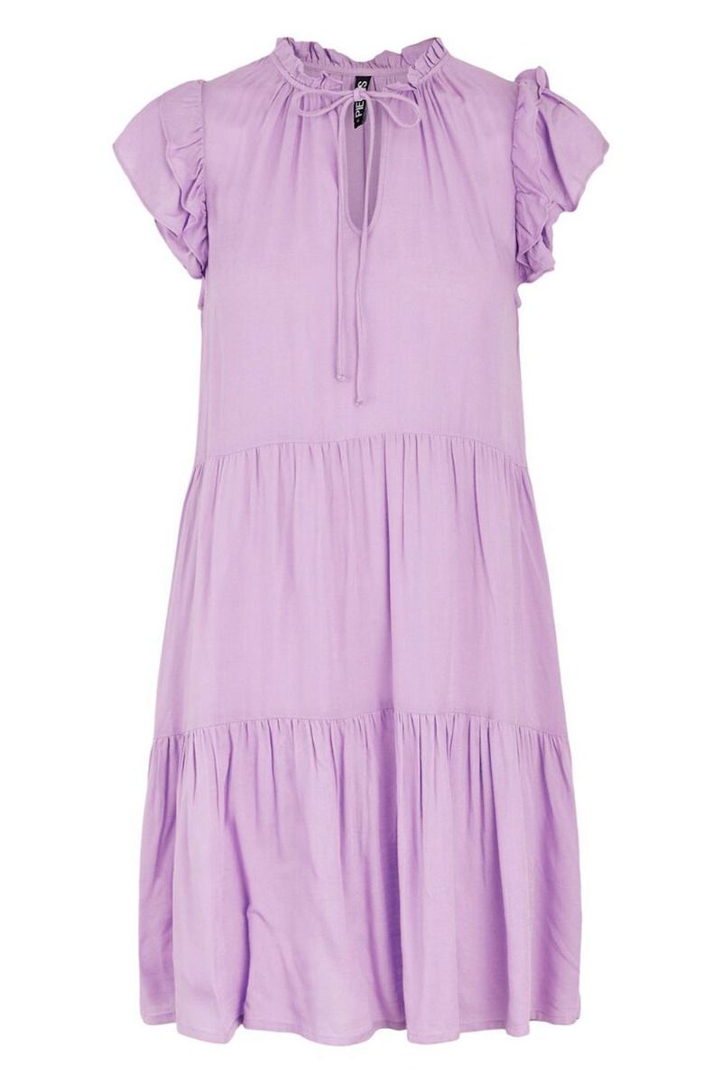 Pieces - Kjole - PC Teresa SL Dress - Sheer Lilac