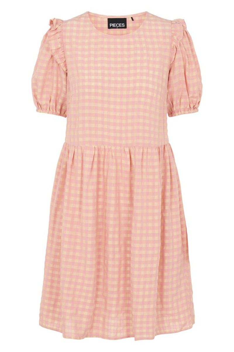 Pieces - Kjole - Vilja SS Dress - Candy Pink