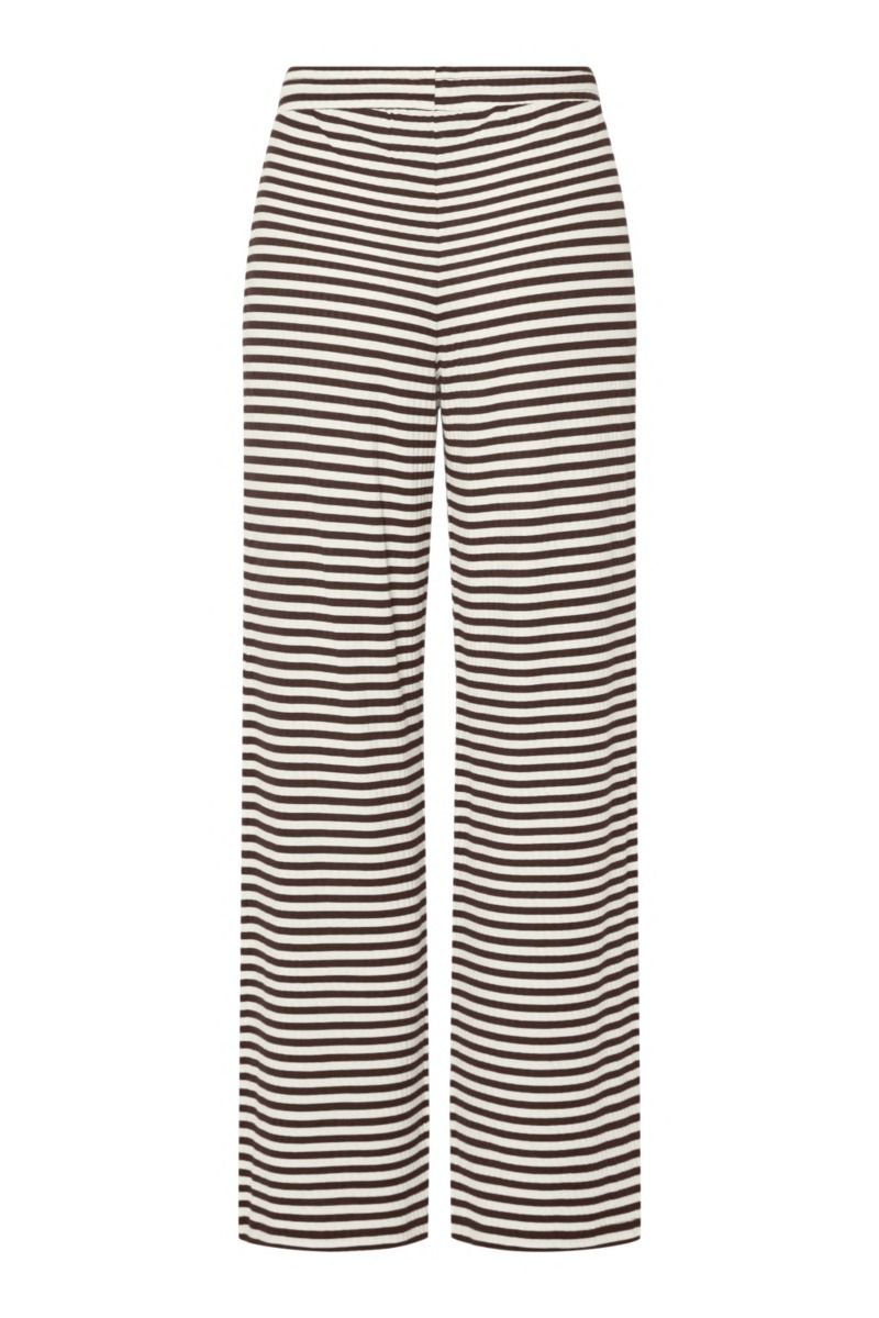 Pieces -  Bukser - Laya Mw Wide Pants - Chicory Coffee