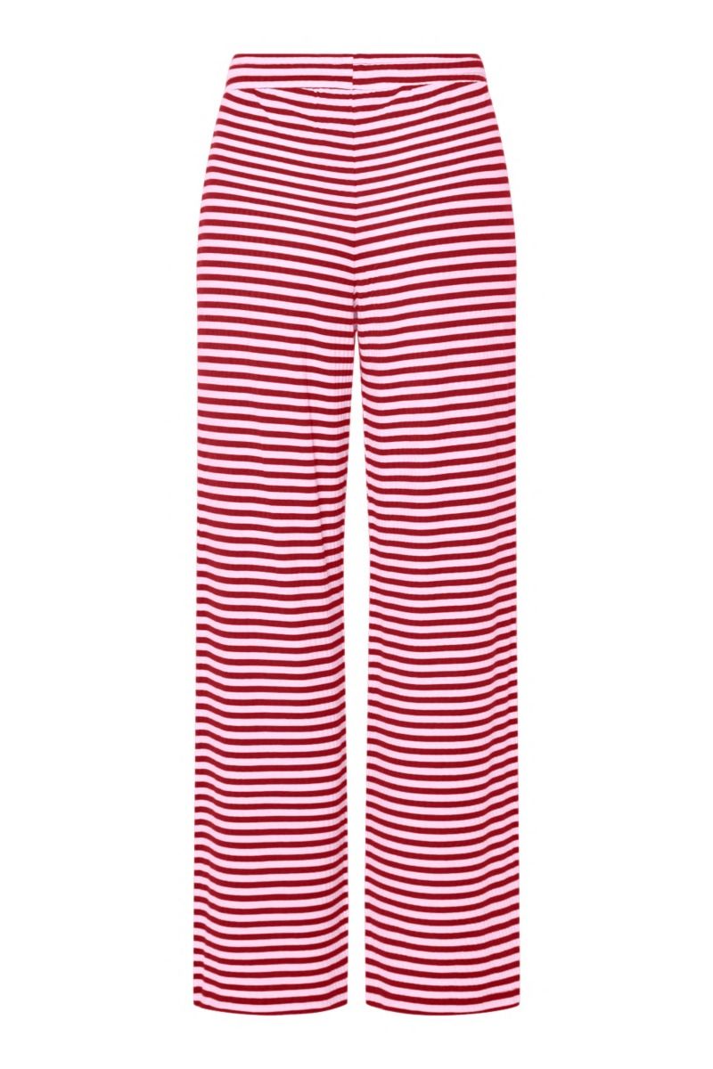 Pieces - Bukser - Laya Mw Wide Pants - Goji Berry