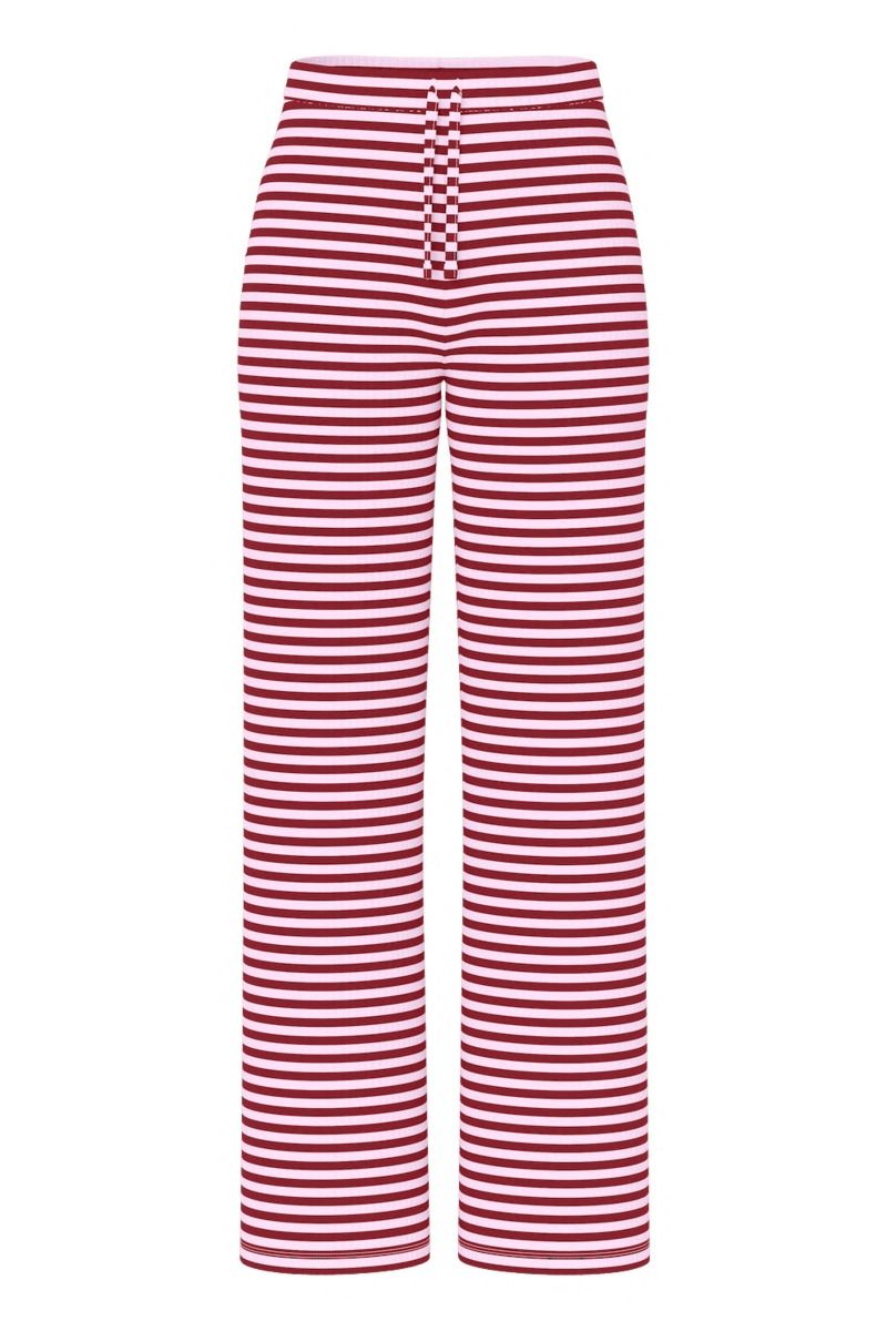 Pieces - Bukser - Laya Mw Wide Pants - Goji Berry