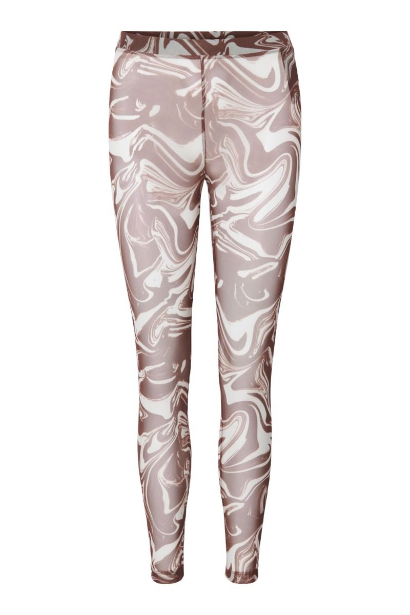 Pieces - Leggings - PC Simmo HW Leggings - Mustang