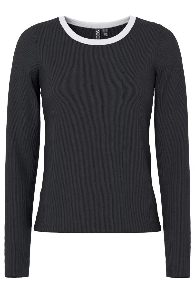 Pieces - Bluse - May LS Top - Black