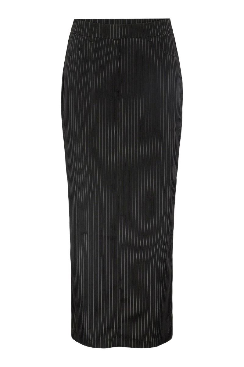 Pieces - Nederdel - Pc Didi Hw Ankle Skirt - D2D Black