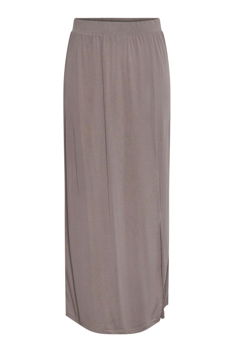 Pieces - Nederdel - PC Anora HW Ankle Skirt - Coca Mocha