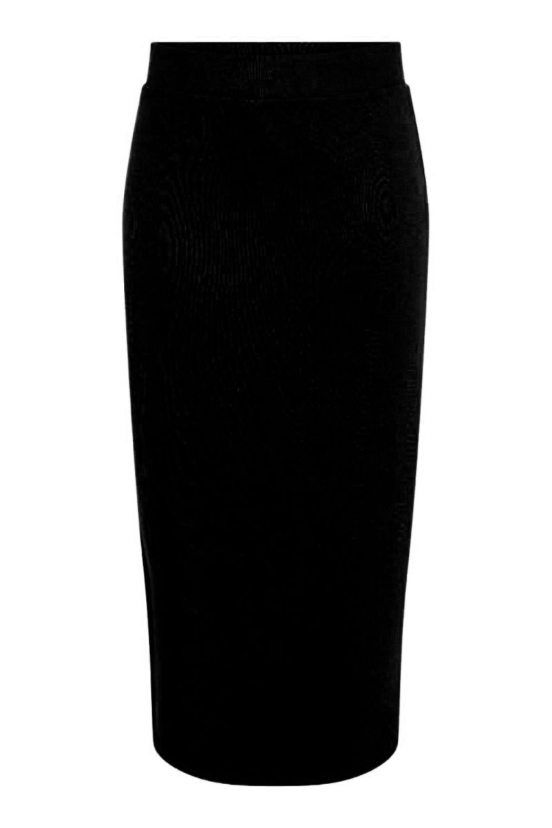 Pieces - Nederdel - PC Jacy HW Midi Skirt - Black