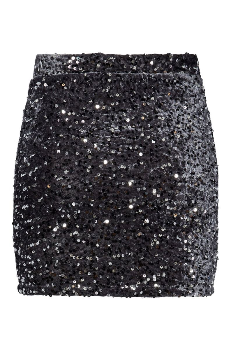 Pieces - Nederdel - PC Kam HW New Short Skirt - Magnet