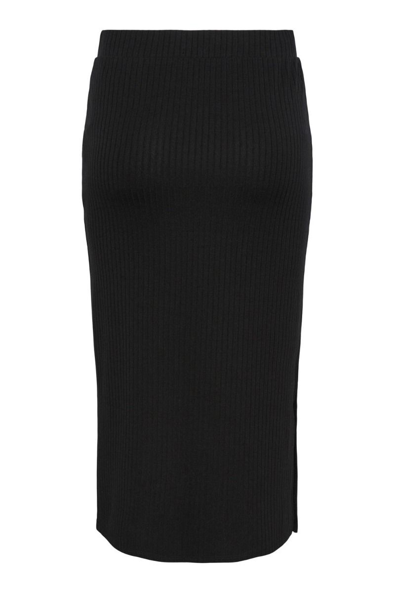 Pieces - Nederdel - PC Kylie MW Midi Skirt - Black