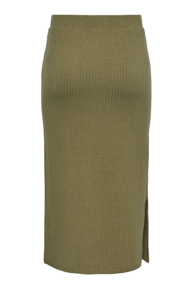 Pieces - Nederdel - PC Kylie MW Midi Skirt - Deep Lichen Green